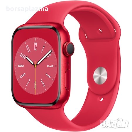 Apple Watch 8, GPS, Cellular, Корпус RED Aluminium 45mm, RED Sport Band, снимка 1