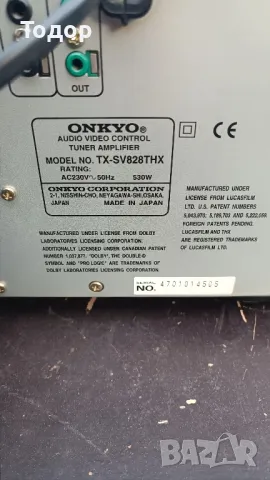 Ресивър ONKYO TX-SV 828, снимка 9 - Ресийвъри, усилватели, смесителни пултове - 49236133