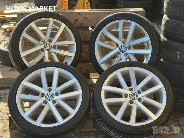 5х112 Джанти 18 Цола Фолксваген Голф Кади Тоуран 5x112 VW Golf Caddy Touran Оригинални ET 51 J 7.5 Ц