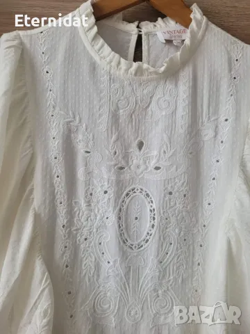 Черно сако MANGO и бяла винтич блузка , снимка 10 - Сака - 47962909