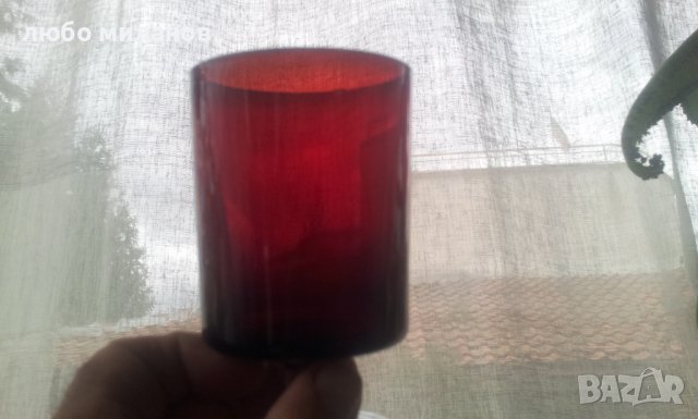 Червени, прозрачни чаши, прозрачно бяло столче за алкохол 6 бр, снимка 13 - Чаши - 38726340