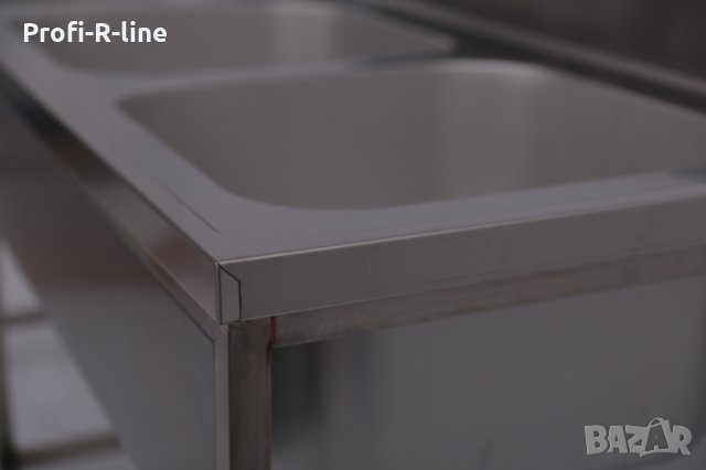 Мивка от неръждавейка 1800 мм тройна, снимка 2 - Обзавеждане за заведение - 31872134