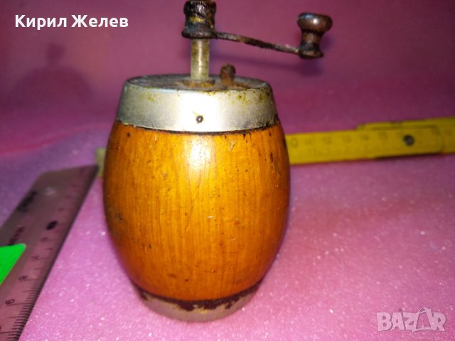 СТАРА ДЪРВЕНА МЕЛНИЧКА Марка РОДИНА За ЧЕРЕН ПИПЕР и ДРУГИ ПОДПРАВКИ 42942, снимка 5 - Други ценни предмети - 44297777