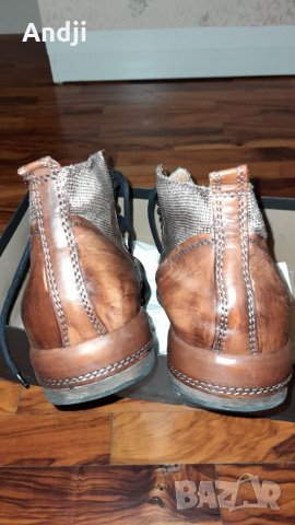 Оригинални,кожени,мъжки,боти, снимка 4 - Мъжки боти - 34393926