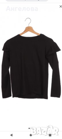 Нова черна/бяла официална блуза памук, снимка 1 - Детски Блузи и туники - 35165970