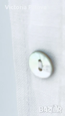 Бяла ленена рокля-риза H&M, снимка 15 - Рокли - 51109805