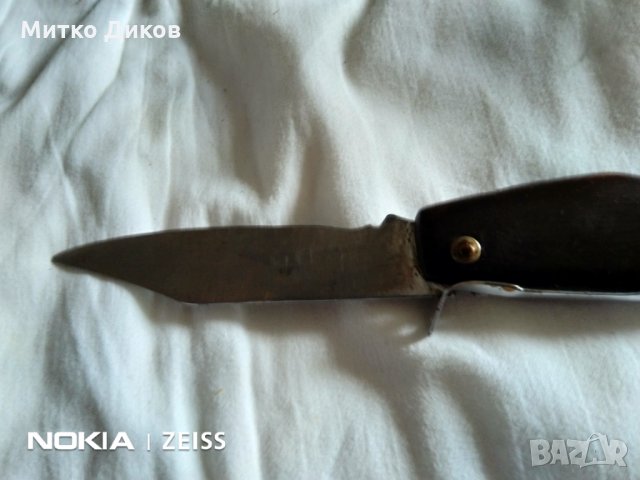 Старо ножче чикия от соца 240х100 ръчна изработка с маркировка, снимка 8 - Ножове - 31519872