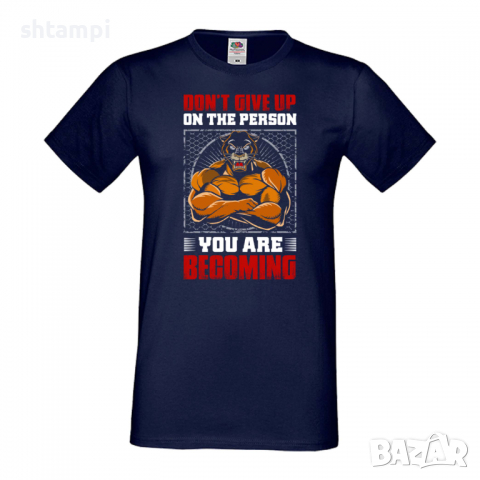 Мъжка Фитнес тениска Gym,спорт,Щанги,Тренировки,Спортуване,Gym., снимка 2 - Тениски - 36509088