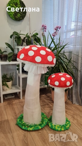 Декоративни гъби – ръчна изработка , снимка 2 - Декорация за дома - 52787913