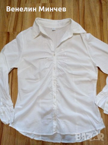 Дамски бели ризи, снимка 2 - Ризи - 33737818