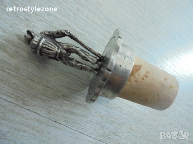 № 8238 Стар винен стопер Elam 97% – колекционерска рядкост, снимка 3 - Антикварни и старинни предмети - 51585929