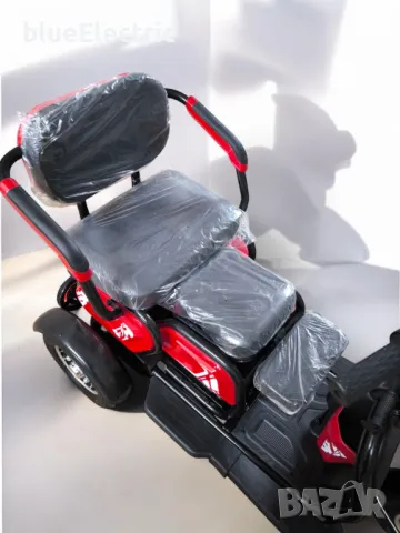 Електрическа триместна триколка blueElectric C1 1800W | 48V | 24Ah | RACING RED, снимка 9 - Мотоциклети и мототехника - 49745536
