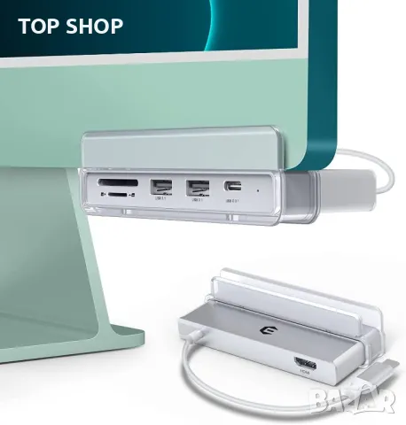 USB C адаптер за хъб за iMac 24 инча 2021 г. с 4K HDMI