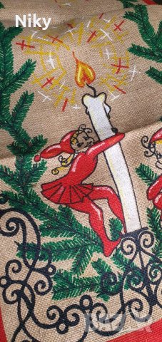 Коледна покривка 90х33 см., снимка 3 - Покривки за маси - 39942017