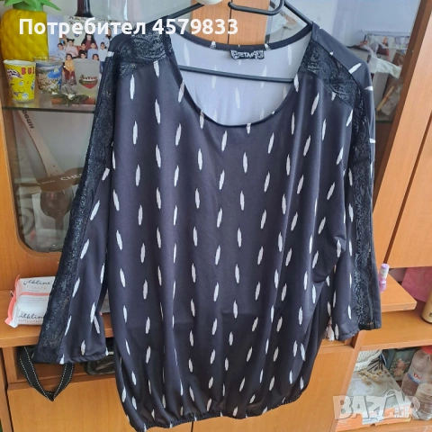 Черна дамска блуза