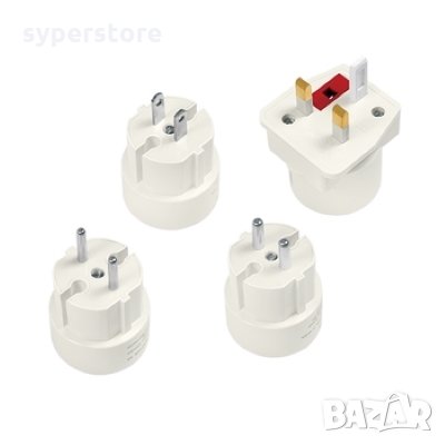 Преходник за контакт Интернационален Logilink PA0186, 4 в 1, 2A/250V Power Travel Adapter