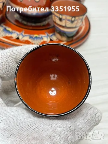 Сервиз за Ракия Троянска Керамика, снимка 5 - Сервизи - 50356278