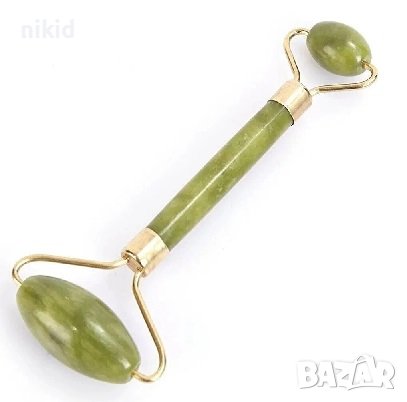 Нефритен ролер за масаж на лице с нефрит кварц