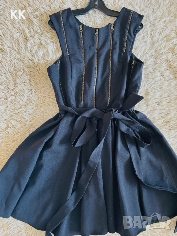 Елегантна черна рокля Megz , снимка 2 - Градински цветя и растения - 52128899