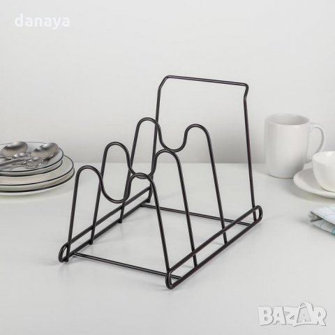 2535 Метална поставка за капаци органайзер за шкаф, снимка 3 - Органайзери - 34920508
