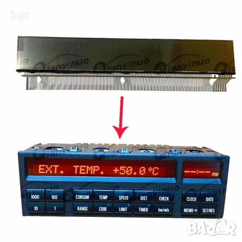 Ремонтен комплект за Липсващи Пиксели на Километраж BMW E31 E36 8-Series 18 BUTTON 8-Серия БМВ 8-ца, снимка 2 - Аксесоари и консумативи - 48289741