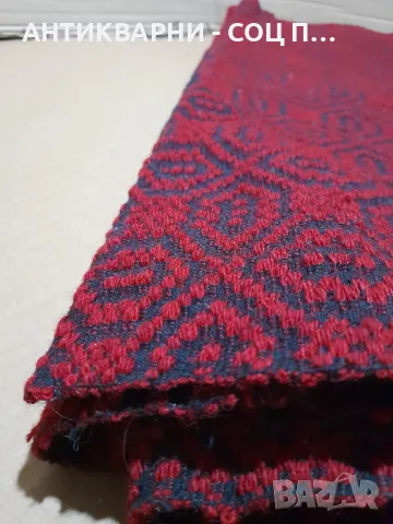 Стара Ръчно Тъкана Двулицева Пътика Килим Размери 300/ 80см., снимка 5 - Антикварни и старинни предмети - 48435493