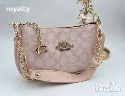 Coach Нова Дамска Кожена Чанта Различни Цветове 