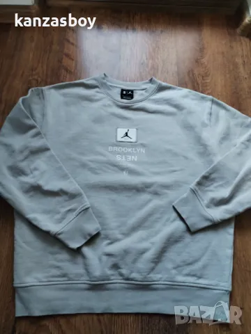 NIKE Jordan NBA Brooklyn Nets - страхотна мъжка блуза Л, снимка 4 - Спортни дрехи, екипи - 49247132