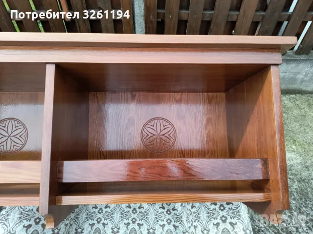 Дървен рафт, полица, етажерка, снимка 5 - Антикварни и старинни предмети - 49994812