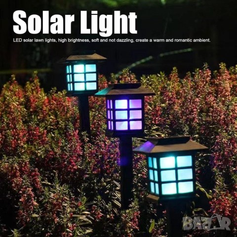 Соларна градинска лампа с ярка светлина SB-34