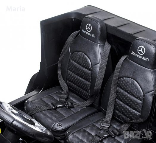 ДВУМЕСТЕН Акумулаторен джип Mercedes-Benz G63 AMG Licensed 24V батерия,MP3, с меки гуми, снимка 17 - Детски велосипеди, триколки и коли - 35469610