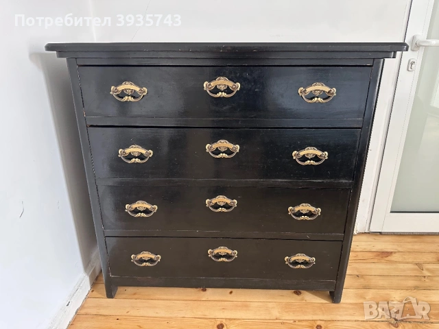 Скрин Шкаф Античен дъбов масивен 