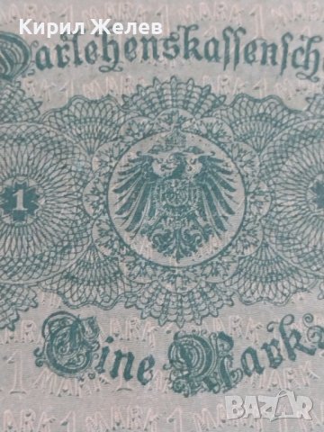 Райх банкнота 1 марка 1914г. Германия рядка за колекционери 28263, снимка 6 - Нумизматика и бонистика - 37144652