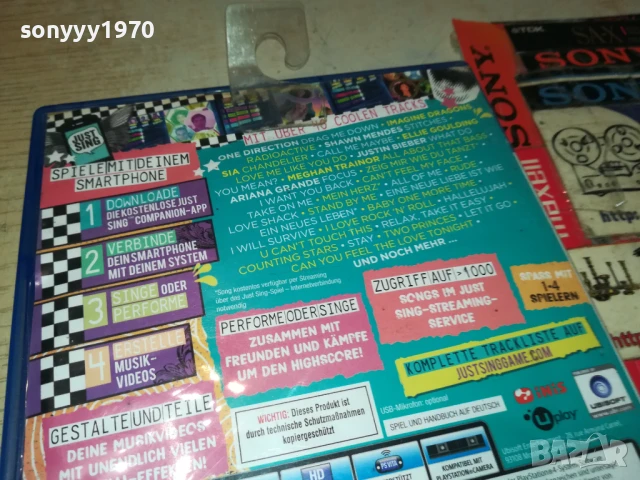 SONY PS4 JUST SING GAME 1308251041, снимка 15 - Игри за PlayStation - 51349075