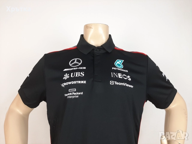 Mercedes AMG F1 Team Polo - Оригинална мъжка тениска с яка, снимка 12 - Тениски - 52939042