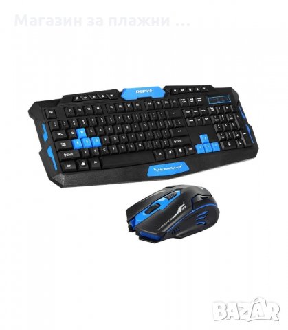 Безжична гейм клавиатура и мишка HK8100 - код 8100, снимка 10 - Клавиатури и мишки - 34305723