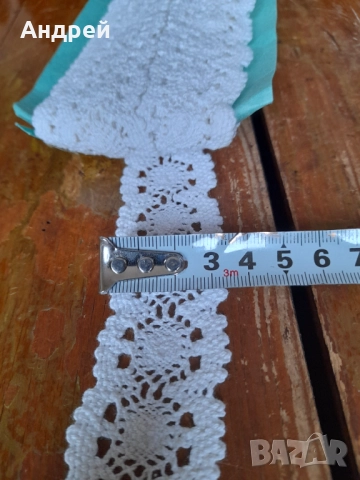 Стара дантела #37, снимка 3 - Антикварни и старинни предмети - 52227695