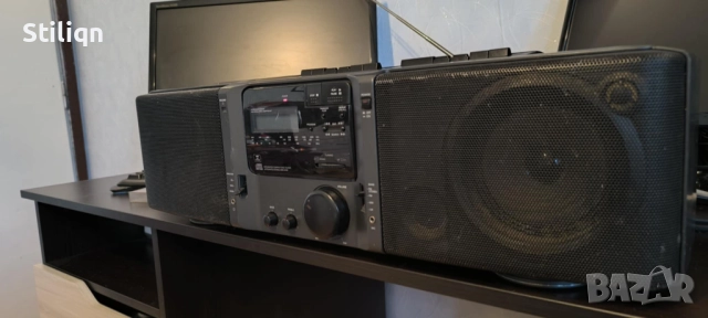 SIMENS RD 127 Преносимо CD радио с двоен касетофон/Ghetto Vintage, снимка 6 - Радиокасетофони, транзистори - 52923122