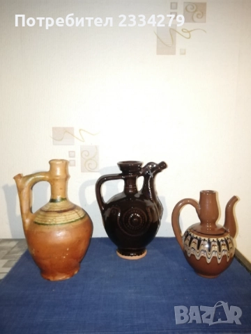 Стари глинени-каменни съдове от различни години и грънчари. , снимка 13 - Антикварни и старинни предмети - 52830110
