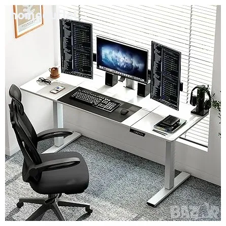 Електрическо бюро с регулируема височина 10NBZYELT-160WEU, снимка 3 - Бюра - 47590202