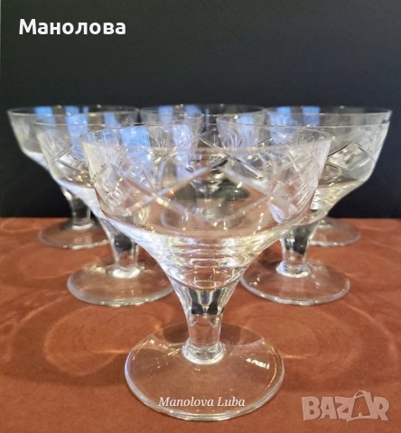 Кристални чаши Стойко Иванов Пеев