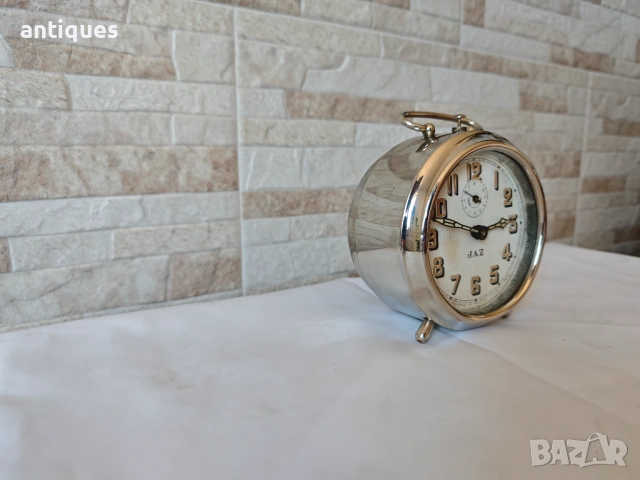 Стар френски часовник / будилник - JAZ - 1920"г., снимка 3 - Антикварни и старинни предмети - 54106111