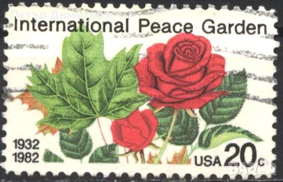 Клеймованa маркa Градина на Мира Роза 1982 от САЩ