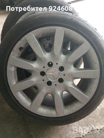 Гуми с джанти 18 цола Мерцедес S classa 2003g.
