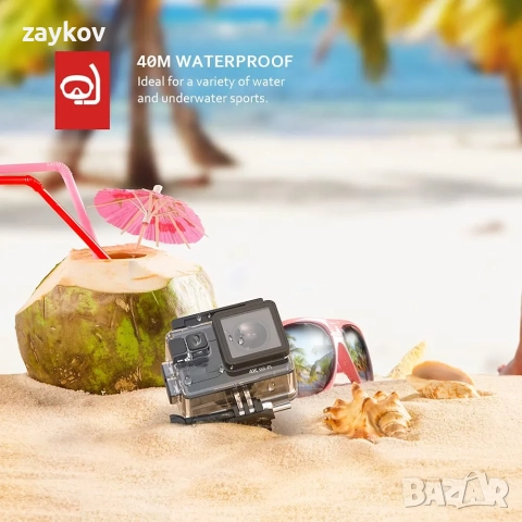 Action Cam AC700 4K 20MP WiFi Подводна камера Ultra HD Водоустойчива 40M, снимка 4 - Камери - 52614179