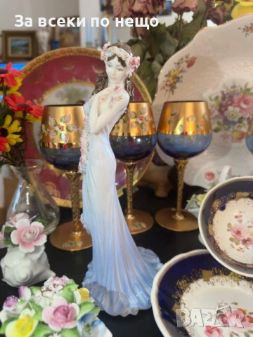 Coalport England 1991 limited edition number 4550/ 9500 “Sapphire” Код P2145, снимка 5 - Колекции - 54162230