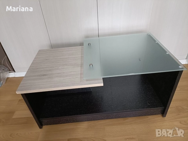 Стъклена холна масичка , снимка 2 - Маси - 52121438