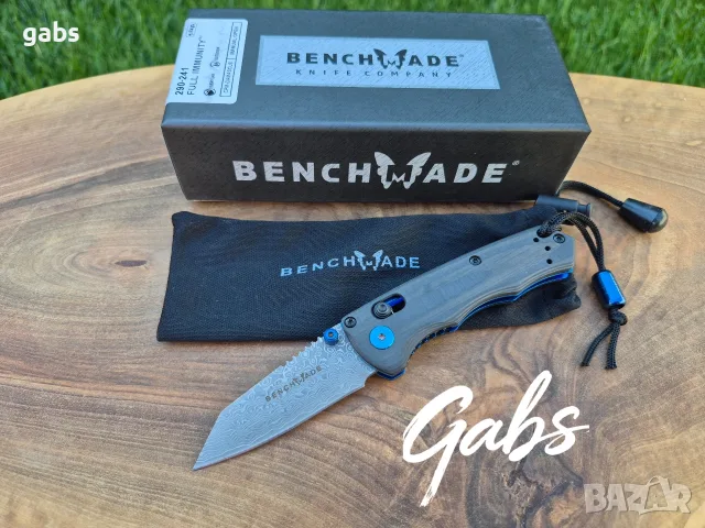 Сгъваем нож Benchmade Full Immunity 290-241 Gold Class,CPM Damaskus,Carbon