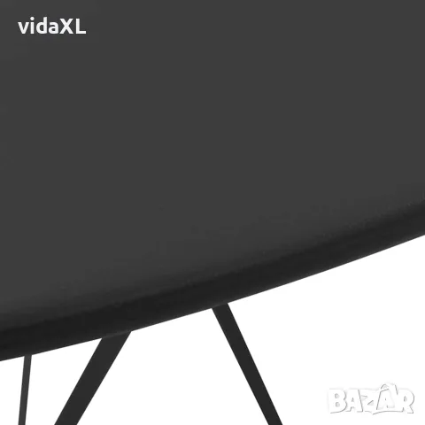 vidaXL Бистро комплект, 3 части, стомана, черен, снимка 3 - Градински мебели, декорация  - 56147636
