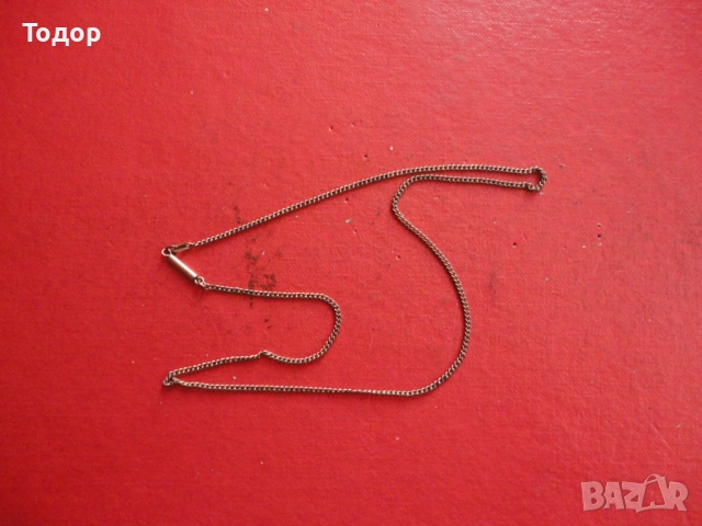 Позлатена верижка колие Am Double 2, снимка 2 - Колиета, медальони, синджири - 53051095